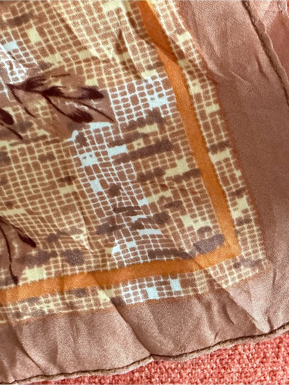 100% Silk Pinecone Scarf